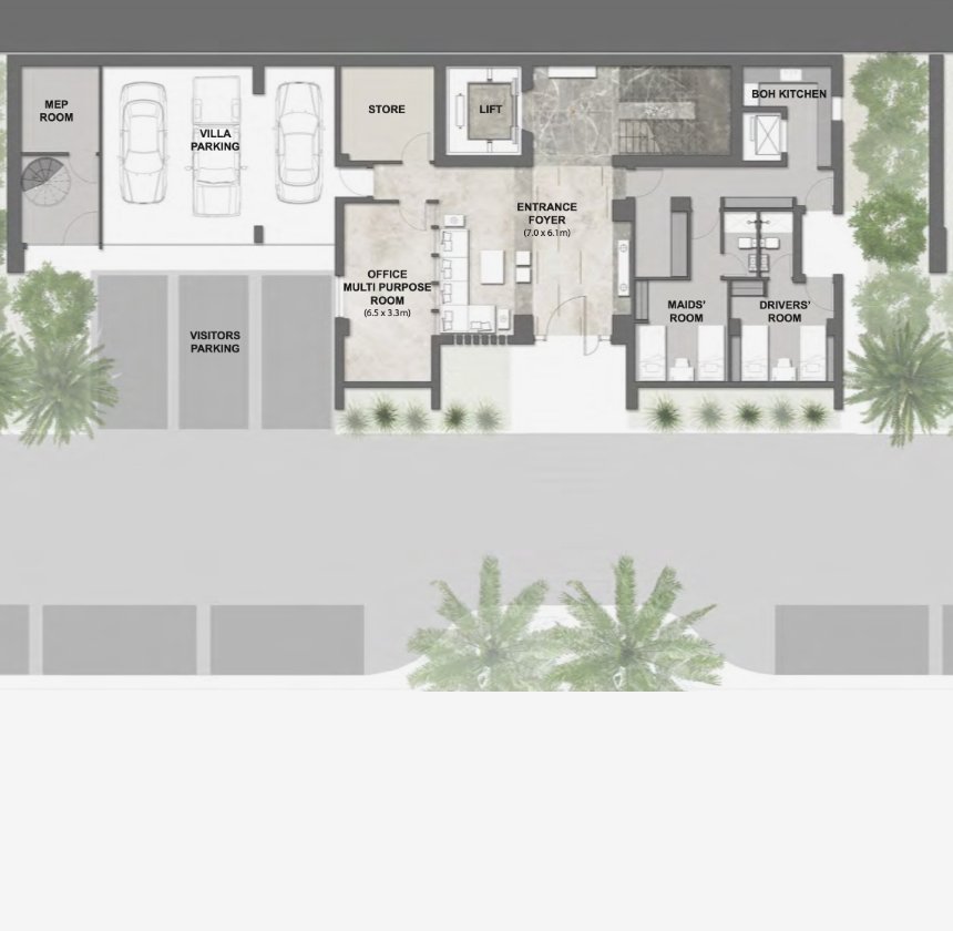 Marsa Al Arab Villas floor plan — Plan 1