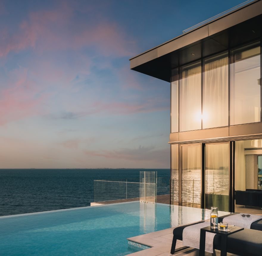 Homes and landscaping in Marsa Al Arab, Dubai