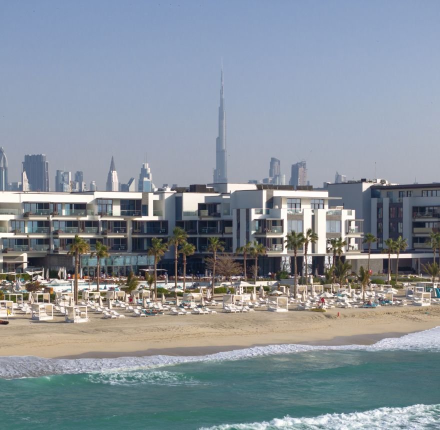Homes and landscaping in Pearl Jumeira, Dubai