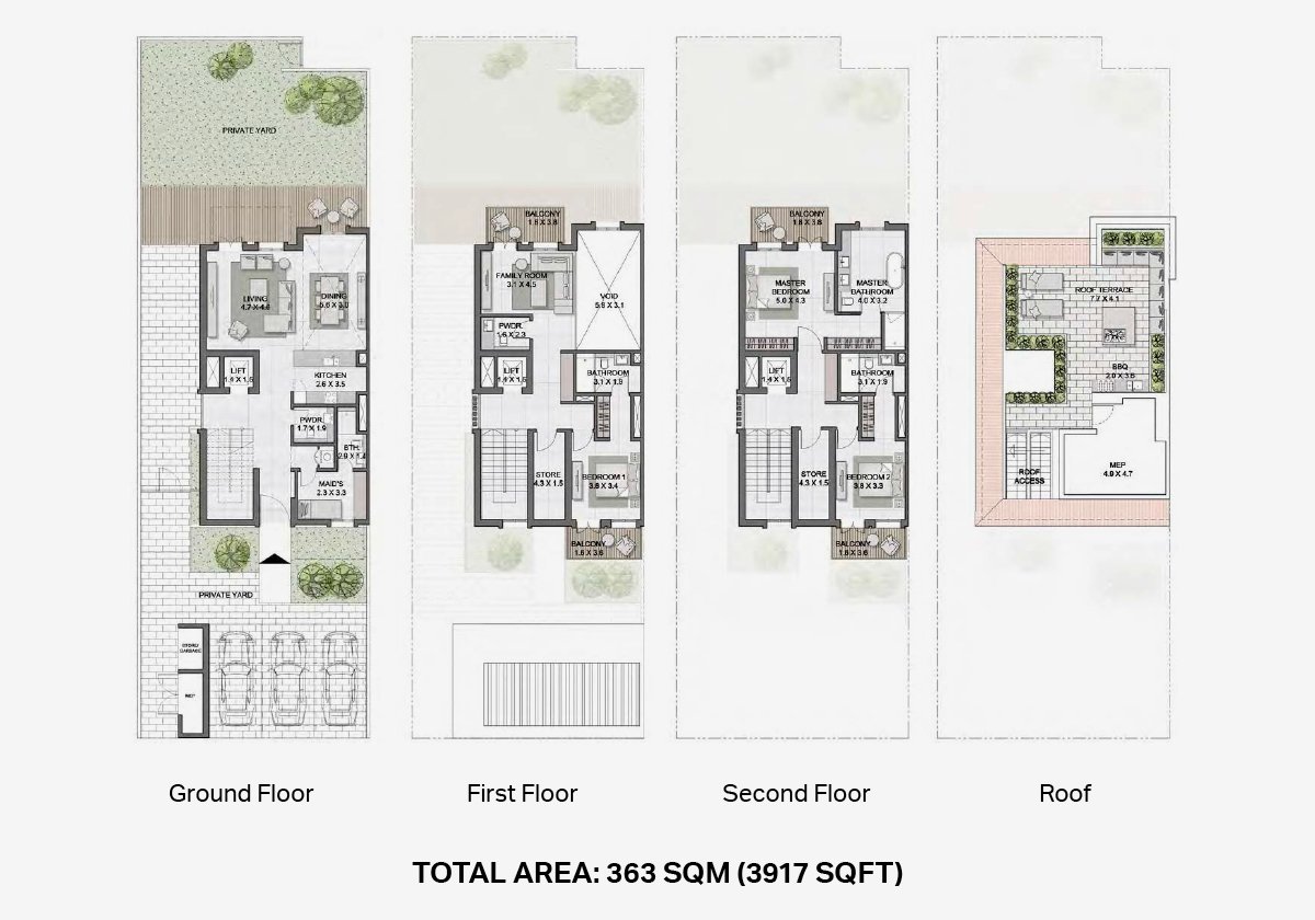 Sur La Mer floor plan — Plan 1