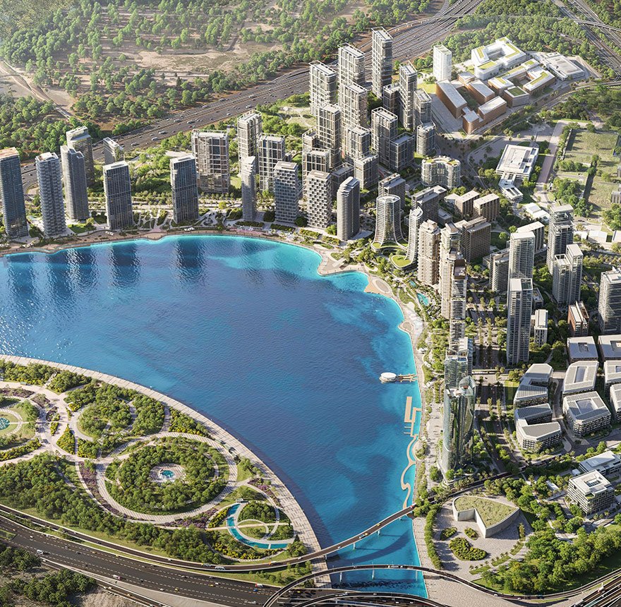 Homes and landscaping in Dubai Design District, Dubai